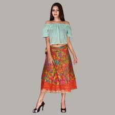 Silk Wrap Around Skirts